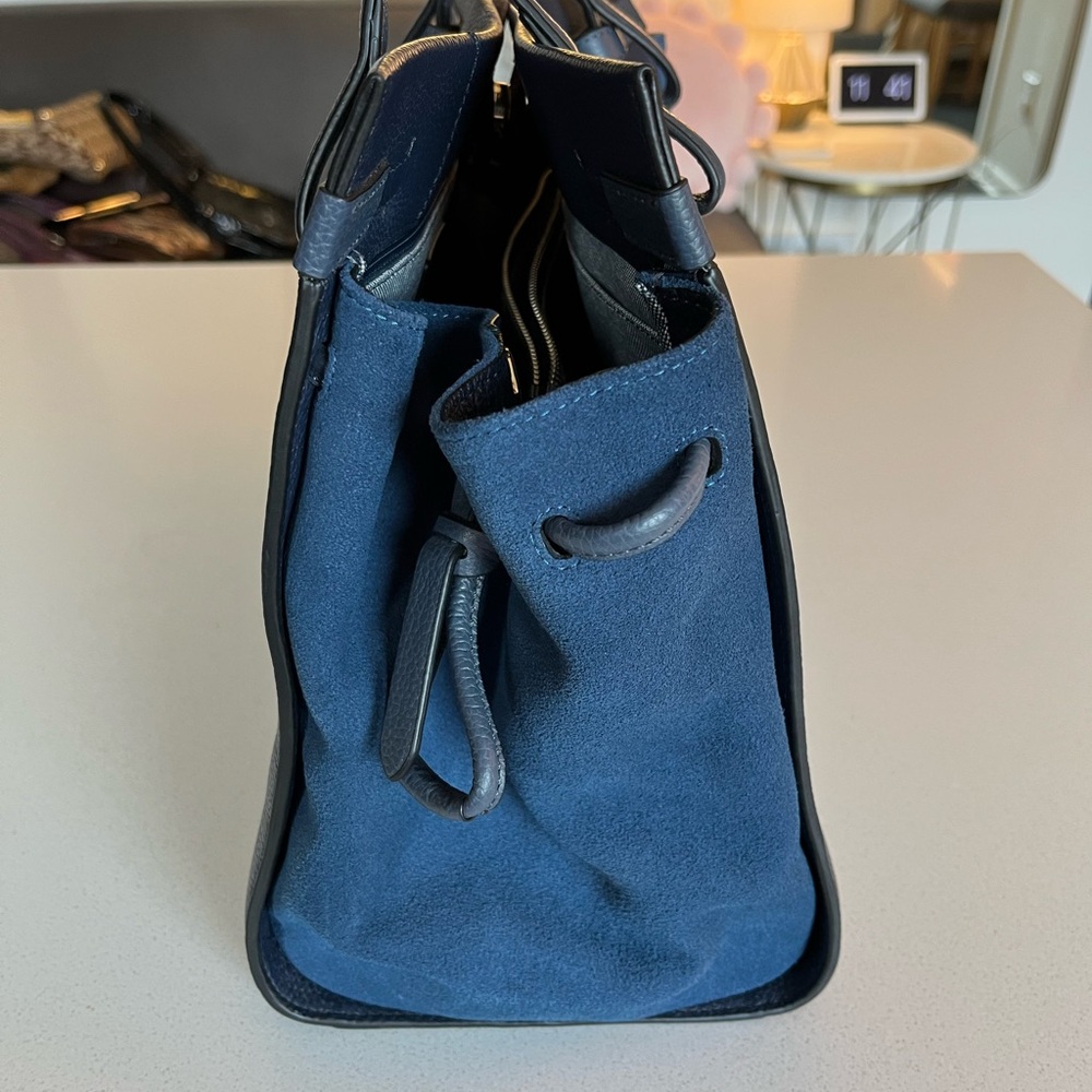 Cole Haan Grand Ambition Side Cinch Satchel, Navy/Blue - Picture 4 of 12